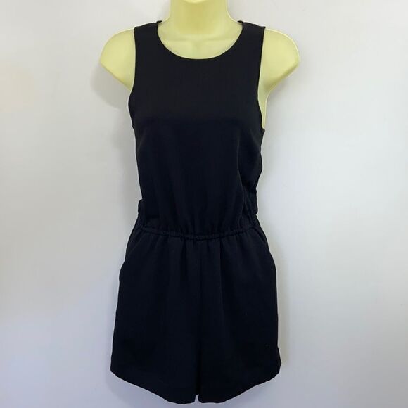 Wilfred Romper Black Open Back Romper Excellent Sz XXS/SM - Picture 1 of 8